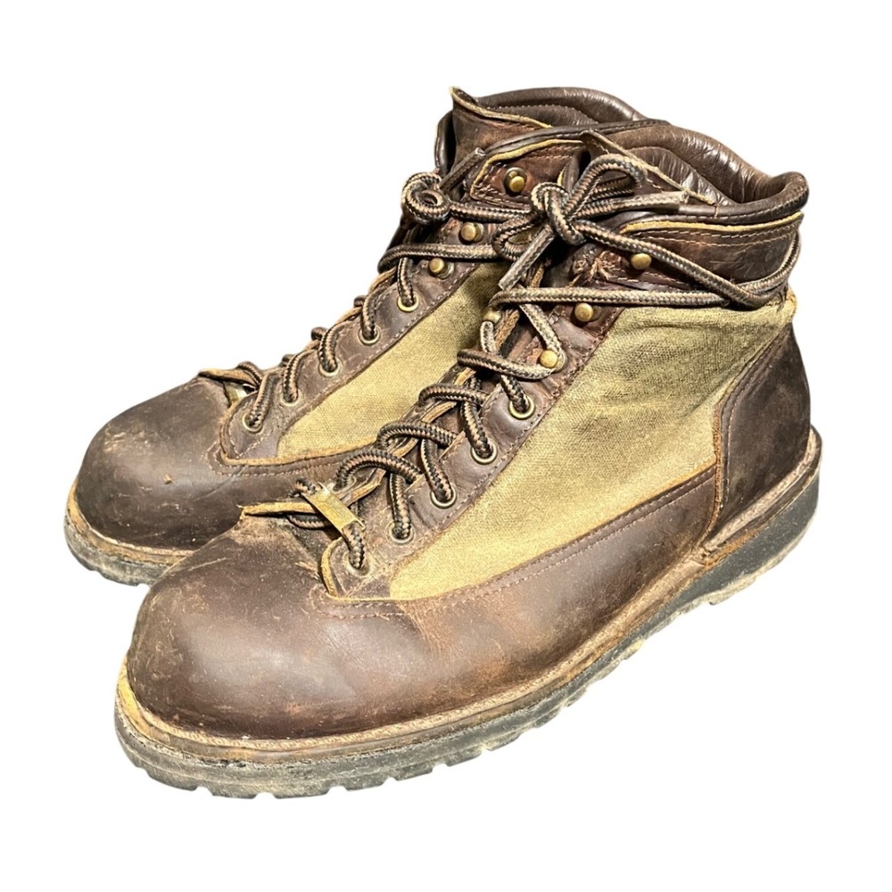 Danner Ridge Hiking Boots Mens 10.5 EE Wide Brown Green Gore-Tex Leather 34112